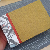 My project in Bookbinding of Your Artwork without Folds course. Bookbinding project by Gyounghee Lee - 11.14.2020