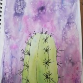 Cactus en el universo. Un projet de Dessin, Art conceptuel , et Communication de Rocío García - 15.11.2020
