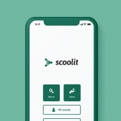 Scoolit app (branding and UI). Un proyecto de UX / UI, Br, ing e Identidad, Educación, Diseño gráfico, Diseño de iconos, Diseño de logotipos y Diseño digital de Félix Javier Marcos Chávez - 17.11.2020