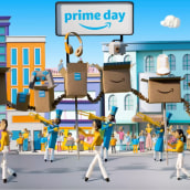 Amazon. 3D, Animation, Paper Craft, Character Animation, 2D Animation, and 3D Animation project by Camille Labarre - 05.18.2019