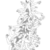 Totem. Un proyecto de Ilustración, Dibujo, Dibujo anatómico e Ilustración con tinta de ZURSOIF Miguel Bustos Gómez - 19.11.2020
