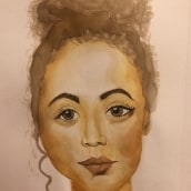 My project in  Watercolor Portrait Sketchbook course. Pintura em aquarela, e Desenho de retrato projeto de meganryll - 21.11.2020
