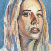 Mi Proyecto del curso: Retrato artístico en acuarela: Rosa. Un progetto di Pittura ad acquerello di monugrafer - 28.11.2020