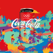 Coca-Cola Young Olympic Games. Traditional illustration, Packaging, and Product Design project by Vero Escalante - 12.02.2020