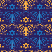 Hannukah Collection. Pattern Design project by Aileen Velis - 12.03.2020