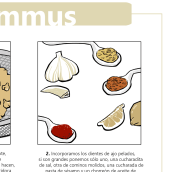 Receta hummus. Un proyecto de Ilustración tradicional de Ángela Curro - 04.12.2020