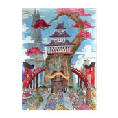 Paisajes acuarela One Piece. Un proyecto de Ilustración tradicional, Paisajismo y Pintura a la acuarela de Mayka Barber - 10.12.2020