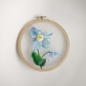 Himalayan Poppy. 3D, and Embroider project by shan - 12.13.2017