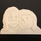 My project in 3D Portraits with Paper Layers course. Un proyecto de Papercraft de lpaternoster - 16.12.2020