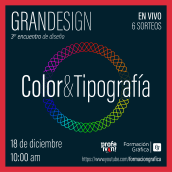 Nueva charla en vivo sobre color y tipografía con profeivan. Un proyecto de Diseño gráfico y Teoría del color de Formación Gráfica - 18.12.2020