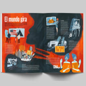 Fashion & Arts Magazine. El mundo gira. Illustration, and Gouache Painting project by Maru Godas - 12.22.2020