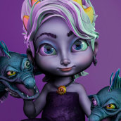 Ursula. 3D, and 3D Modeling project by Sara C. Rodríguez - 12.24.2020