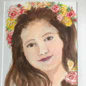 My project in Illustrated Portrait in Watercolor course. Un proyecto de Pintura a la acuarela de Gaye Pereira-Jackson - 25.12.2020