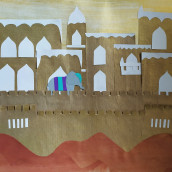 The golden city of Jaisalmer . Un proyecto de Papercraft de chiara checchini - 28.12.2020