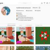 Mi Proyecto del curso: Creación de un porfolio de ilustración en Instagram. Un progetto di Gestione di un portfolio e Design per i social network di Mai Ferreira - 01.01.2021