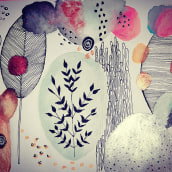 Jardín mágico . Ilustração tradicional, Pintura em aquarela, Instagram, Ilustração botânica e Ilustração naturalista projeto de Rebeca Caballero Lezcano - 04.01.2021