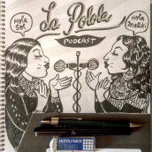 Podcast La Polola. Ilustração, Desenho a lápis e Ilustração com tinta projeto de Marcela Trujillo Espinoza - 13.01.2021