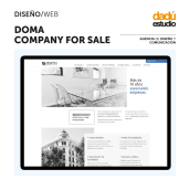 Diseño Web: Doma Company For Sale. Projekt z dziedziny Design, Projektowanie graficzne, Web design, Tworzenie stron internetow i ch użytkownika Dadú estudio - 13.01.2021
