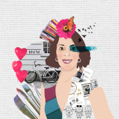 Ilustración collage. Un proyecto de Ilustración tradicional, Diseño gráfico y Collage de Diana Jabato Martín - 14.01.2021