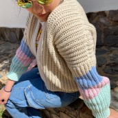Mi Proyecto del curso: Crochet: crea prendas con una sola aguja. Un proyecto de Diseño de vestuario, Artesanía, Costura, DIY y Crochet de Daniela Fonseca - 19.01.2021
