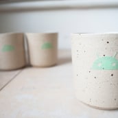 Handpainted Tumblers for Google Playtime 2019. Ceramics project by Lilly Maetzig - 01.25.2019