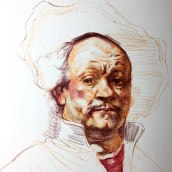 Copia de Rembrandt. Drawing, and Portrait Drawing project by Alonso Palomino - 02.09.2021
