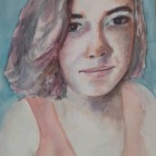 Mi Proyecto del curso: Retrato artístico en acuarela. Un proyecto de Bellas Artes de Monica Caprino - 10.02.2021