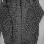 Cardigan gris oxford. Crochê projeto de Edith Leija - 13.02.2021