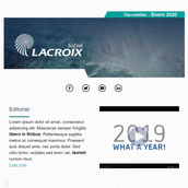 Plantilla newsletter Sofrel Lacroix España. Um projeto de Marketing digital de Néstor Tejero Bermejo - 02.03.2020