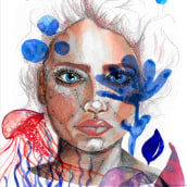 Mi Proyecto del curso: Retrato ilustrado en acuarela. Un proyecto de Ilustración de retrato de Laura FLEITAS DELGADO - 17.02.2021