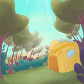 Background (the third). 2D Animation project by Jessica Oliveira - 02.19.2021