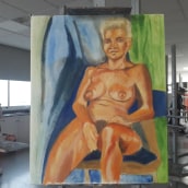 Pintura. Óleo desnudo. Un proyecto de Pintura al óleo de Laura Osete Pérez - 21.11.2018