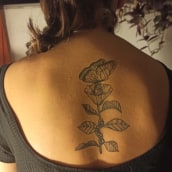Mi Proyecto del curso: Tatuaje botánico con puntillismo. Desenho digital projeto de Maria Eugenia Sellanes - 22.02.2021