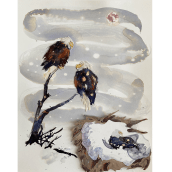 My project in Illustrating Nature: Exploring the Bald Eagle Ein Projekt aus dem Bereich Traditionelle Illustration, Aquarellmalerei und Naturalistische Illustration von Sandy H - 25.02.2021