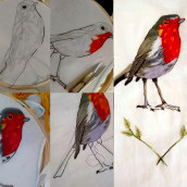 Mi Proyecto del curso: Pintar con hilo: técnicas de ilustración textil. Un proyecto de Bordado de Yanet Jiménez Orozco - 27.02.2021