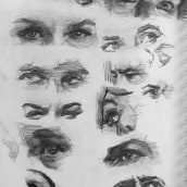 Eye Studies. Traditional illustration, Fine Arts, Sketching, Creativit, Pencil Drawing, Drawing, Portrait Illustration, Portrait Drawing, Realistic Drawing, and Artistic Drawing project by Sam Brisley - 02.27.2021