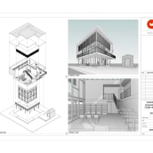 Meu projeto do curso: Projeto arquitetônico 3D e modelagem com Revit. Arquitetura projeto de valentina.amundaray.arq - 09.03.2021