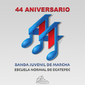 Isotipo BJM 44 Aniversario. Traditional illustration, and Logo Design project by Martin Mariano Hernandez Tena - 03.10.2021