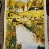 My project in  Natural Landscapes in Watercolor course. Un progetto di Pittura ad acquerello di Julia Zi - 11.03.2021