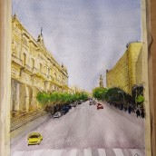 Mi Proyecto del curso: Paisajes urbanos en acuarela. Watercolor Painting project by Mauricio Reyes - 03.15.2021