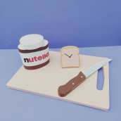 Nutella O'clock!. Arts, Crafts, and Paper Craft project by Chanty Town - 03.15.2021