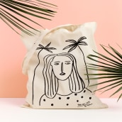 Bolsos "Girls just wanna have fun!". Illustration, Accessor, Design, Screen-printing, Product photograph, and Textile illustration project by Depeapa - 03.15.2021