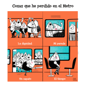 Mi proyecto final: Cosas que perdi en el Metro. Children's Illustration project by Cynthia Barrera - 03.15.2021