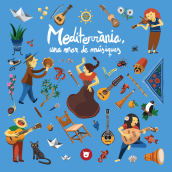 Libro "Mediterráneo, un mar de músicas". Un proyecto de Ilustración infantil de Lluis Ràfols - 17.03.2021