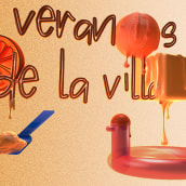 Veranos de la villa. Traditional illustration, and 3D project by Martina Almela Sena - 03.18.2021