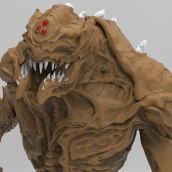 Meu projeto do curso: Modelagem no ZBrush: do concept art até a criatura final. Un proyecto de 3D de Diego Santos - 22.03.2021