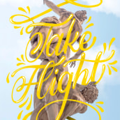 Take Flight. Lettering, and Digital Lettering project by Kevin Cruz - 03.24.2021