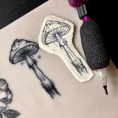 Mi Proyecto del curso: Tatuaje para principiantes Ein Projekt aus dem Bereich Traditionelle Illustration, Tattoodesign und Botanische Illustration von helenakandon - 26.03.2021