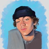 Zack, digital portrait. Un proyecto de Pintura digital de Shannon Costa - 03.03.2021