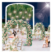 ROMANTIC WEDDING. Design de interiores, Design de cenários, e Colagem projeto de Ilse León - 29.03.2021